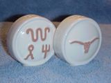 Ranch shakers glazed white sand